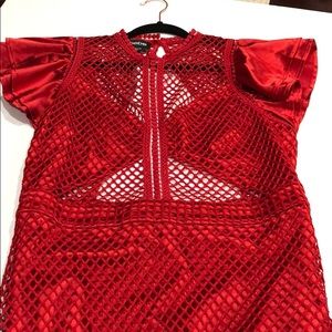 Bebe red dress